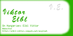 viktor elbl business card